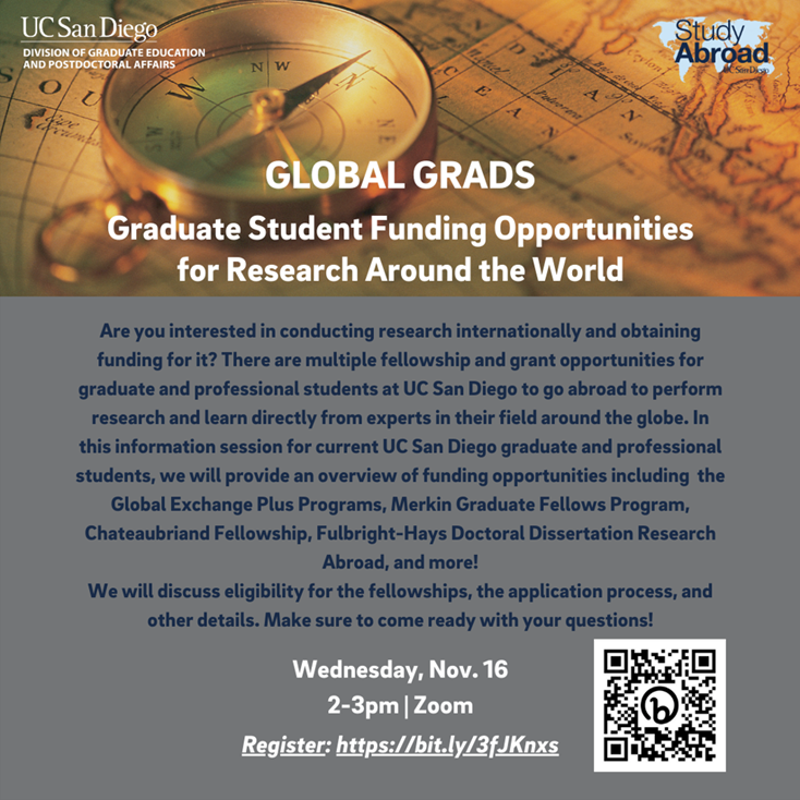 Grad Student Funding Opportunities graphic